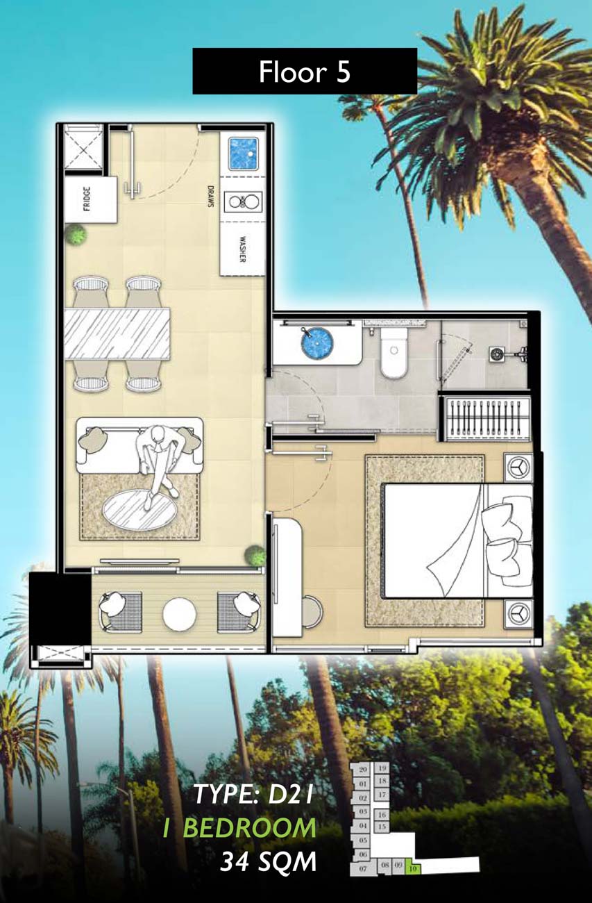 1 Bedrooms @ The Riviera Malibu